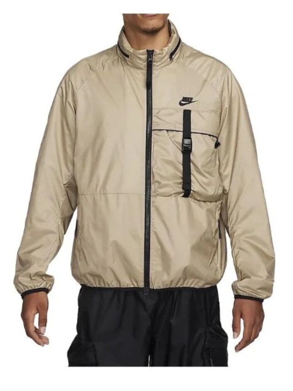Nike Tech Mens 2XL Packable Windbreaker Jacket FB7903-247